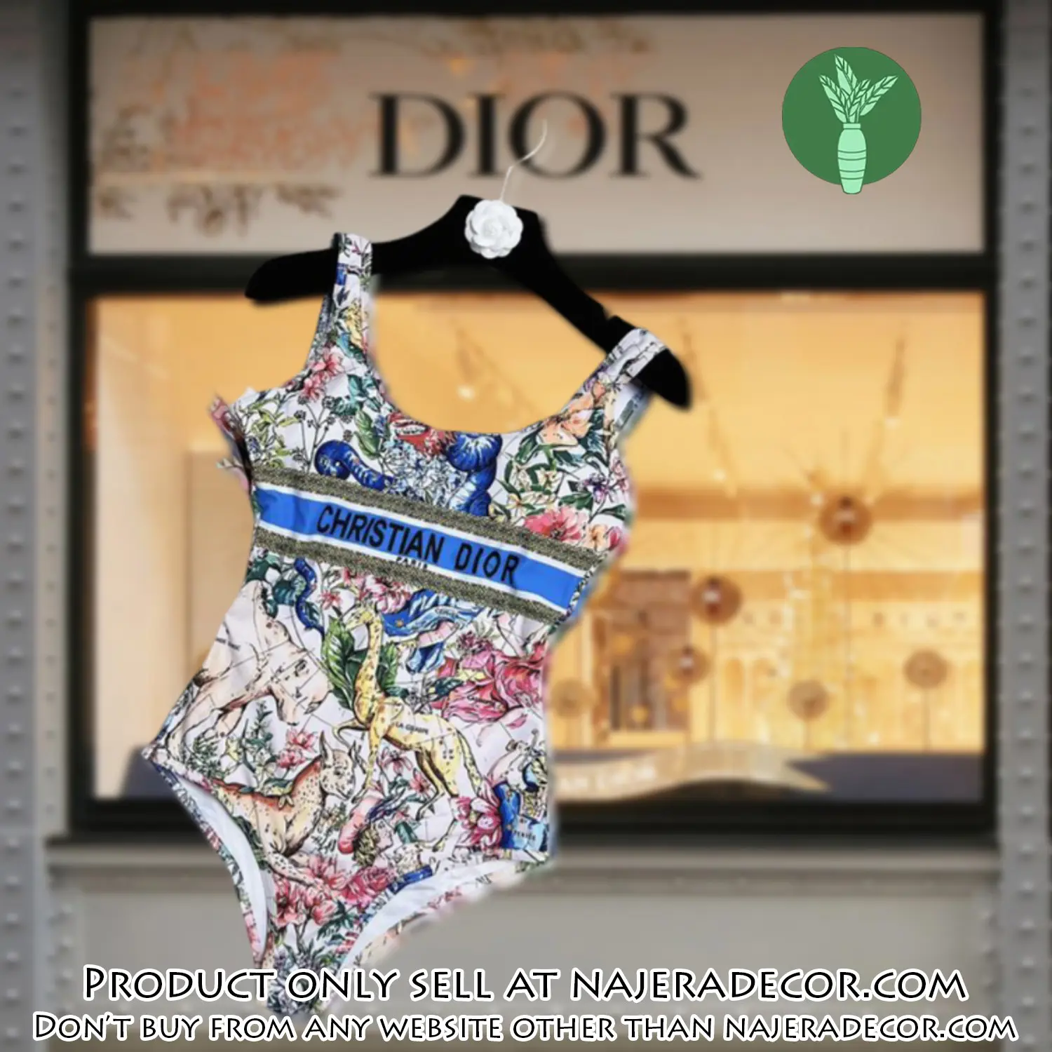 Christian dior swimwear beachwear one piece swimsuit osw1046 njr3754808